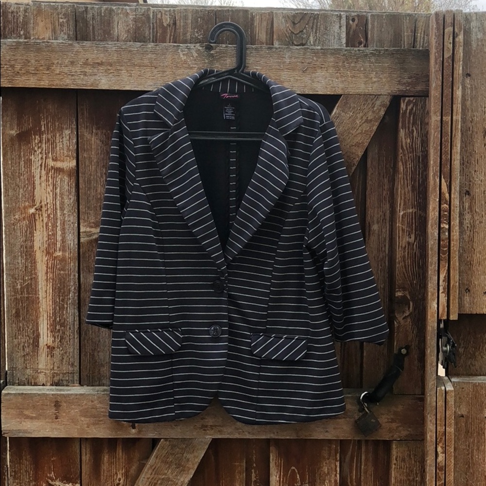Torrid stripped blazer